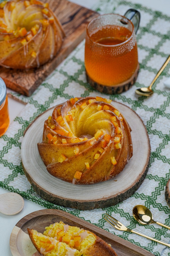 Pomarańczowa babka z ricottą i oliwą